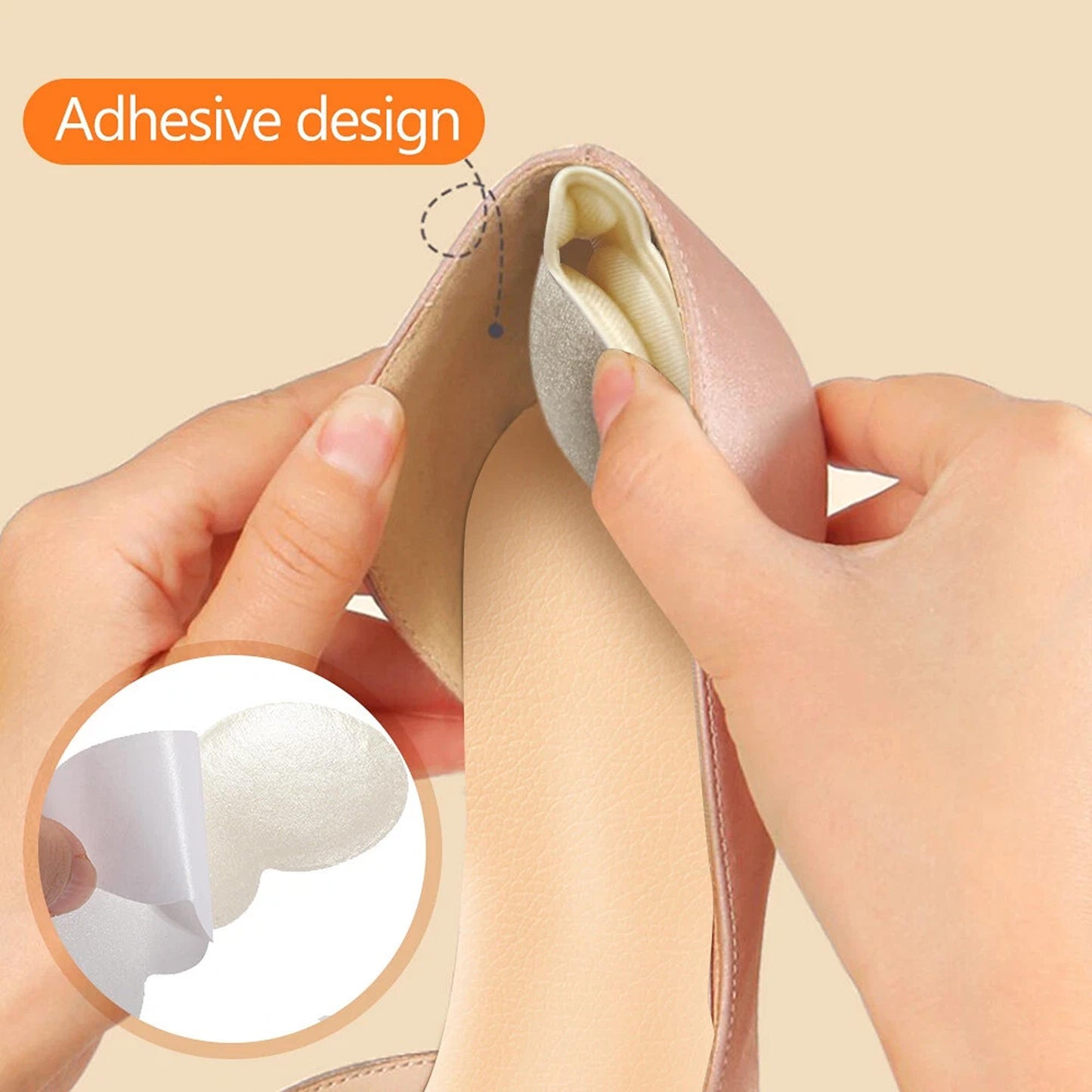 Heel Insole Heel Protector Heel Pad Shoe Liner Shoe Insert Heel Grip 4pcs