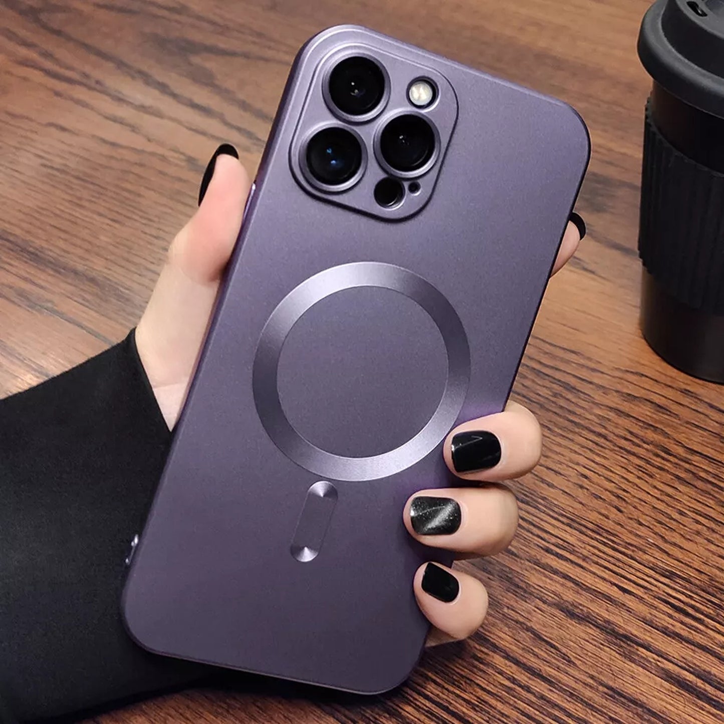 Magnetic Shockproof Case for iPhone 16 15 14 13 12 11 Pro Max Plus - Purple
