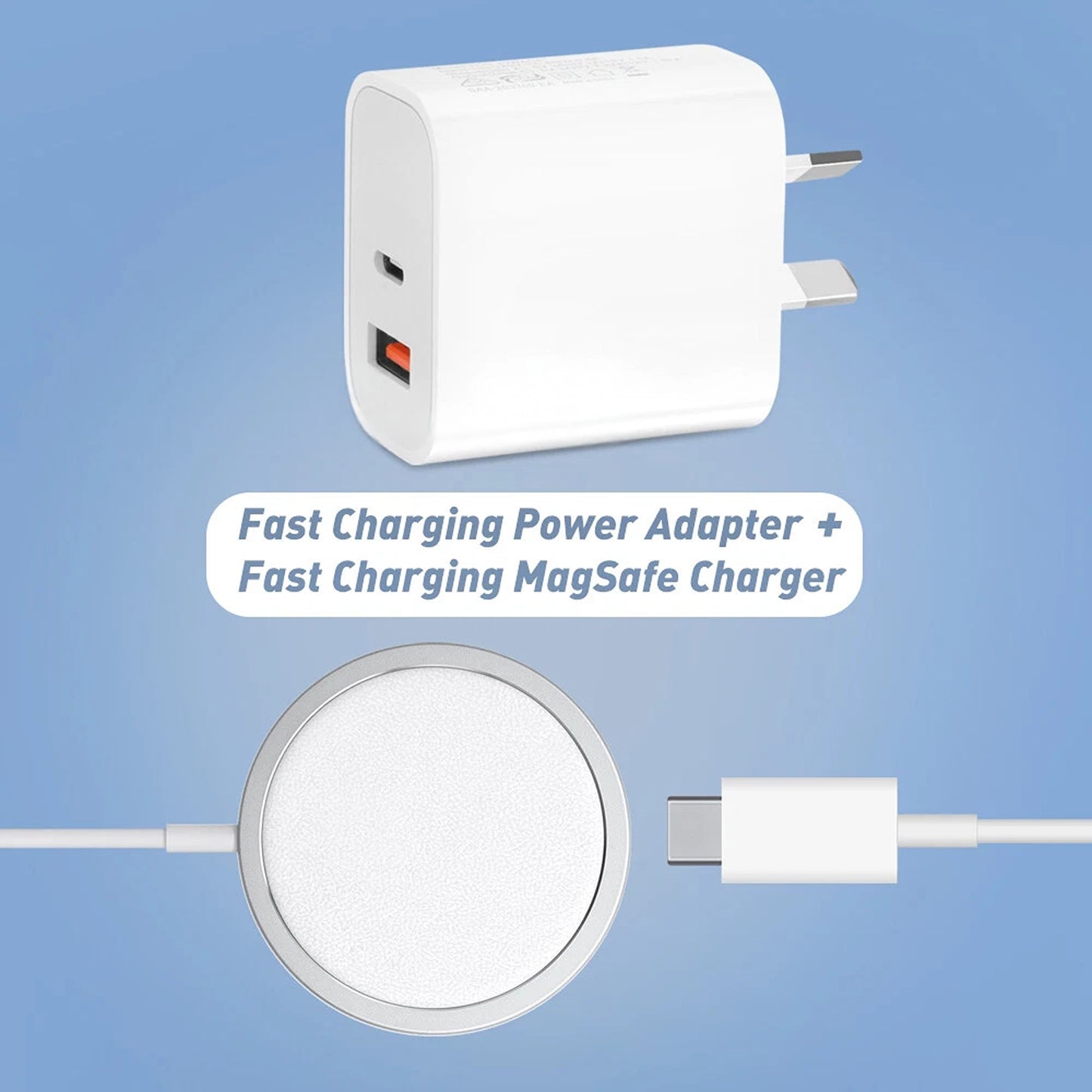 Fast USB C Charging Pad for iPhone 16 15 14 13 12 MagSafe