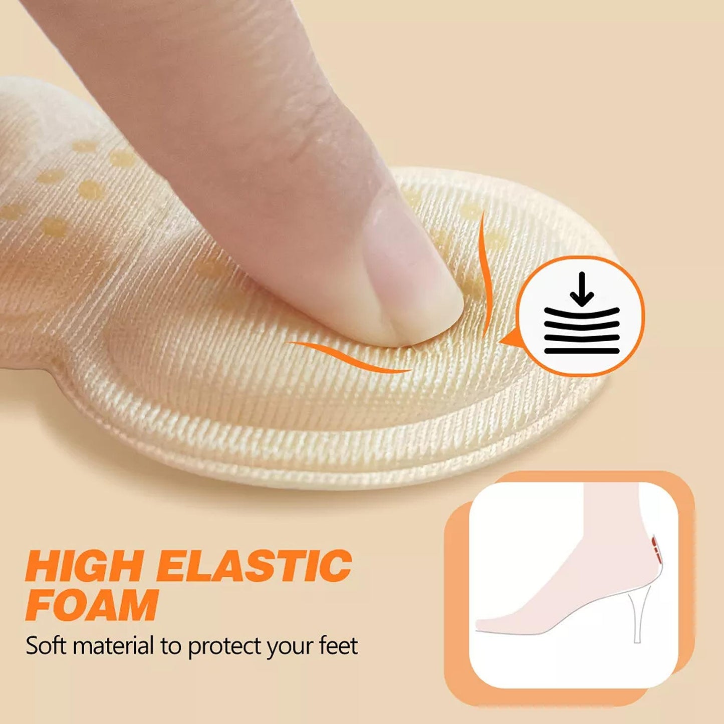 Heel Insole Heel Protector Heel Pad Shoe Liner Shoe Insert Heel Grip 4pcs