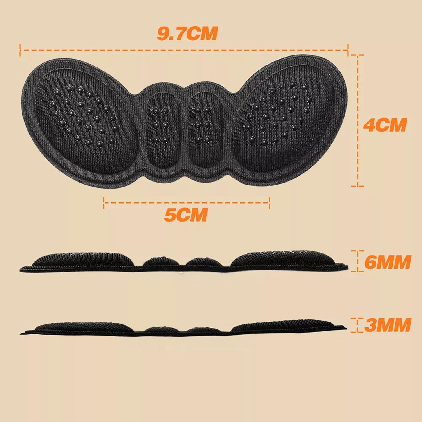 Heel Insole Heel Protector Heel Pad Shoe Liner Shoe Insert Heel Grip 4pcs