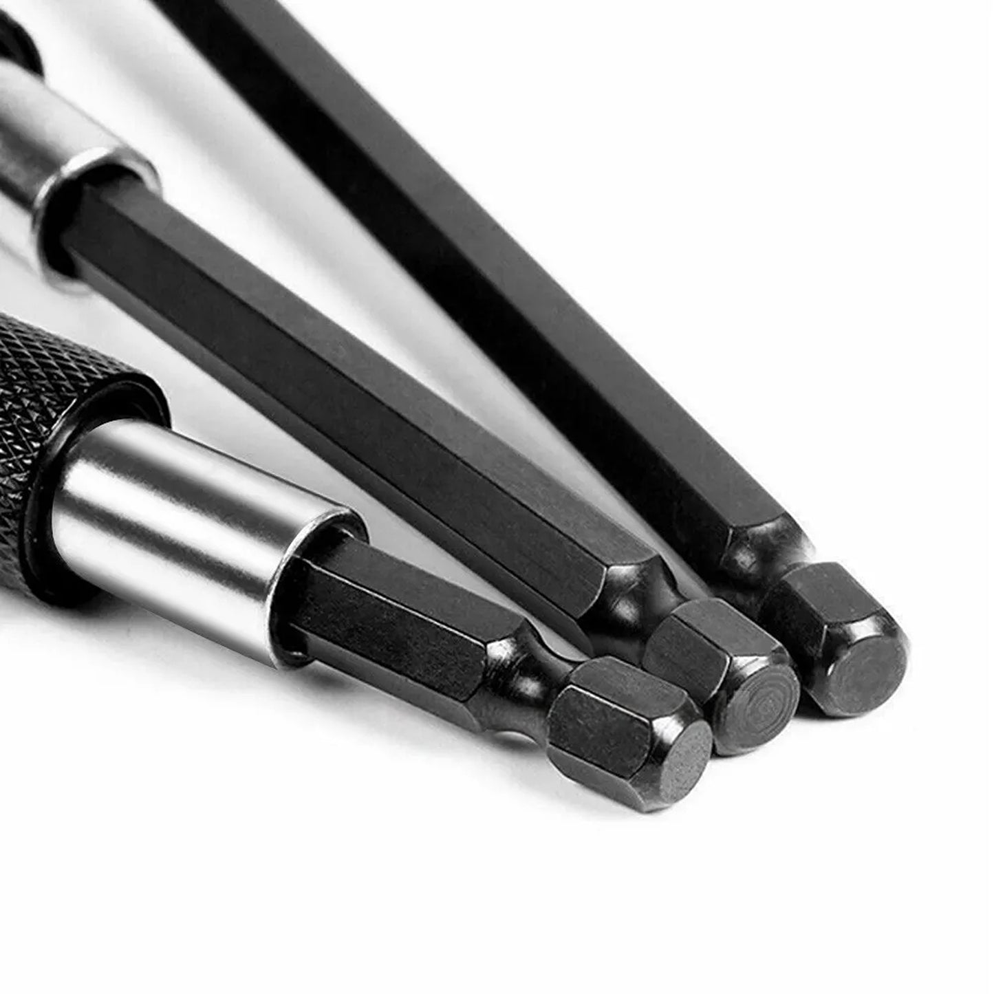 3 Piece Screwdriver Extension Kit Quick Release Hex Shank Drill Bit Set