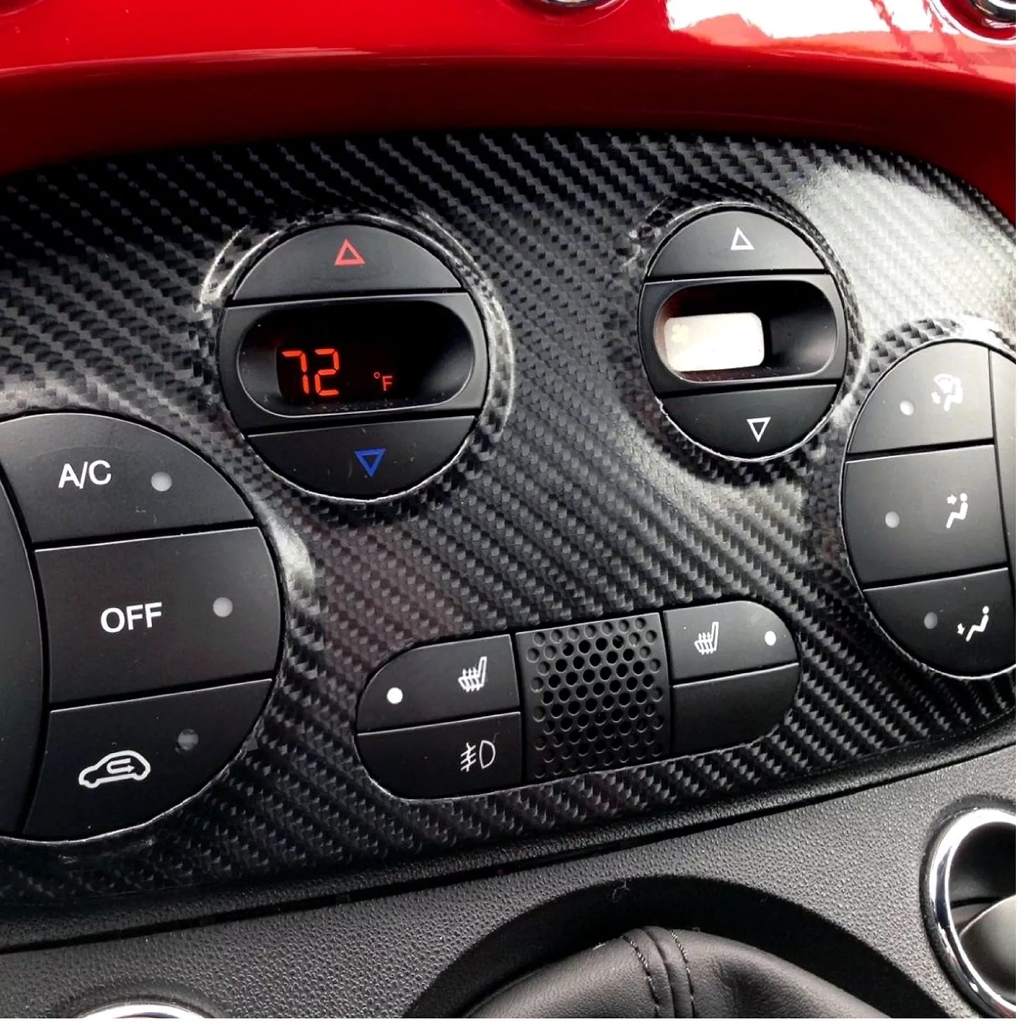 Carbon Fiber Vinyl Wrap 4D Gloss Black Air Release 50cm x 1.51m